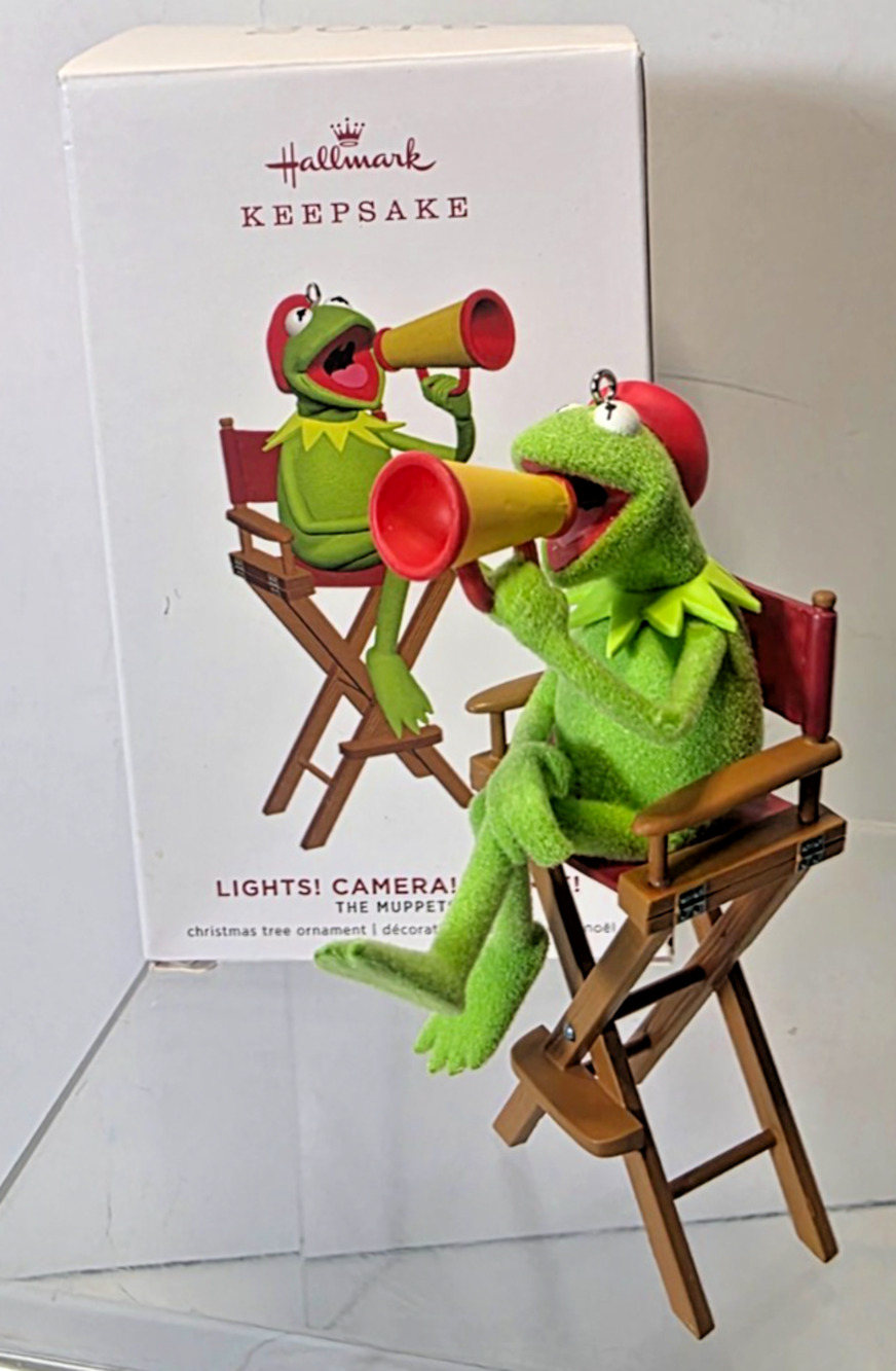 Hallmark Keepsake Lights Camera Kermit The Frog Muppets Ornament 2019